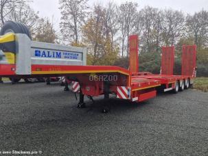 Porte-engins alim trailer EXTENSIBLE ET TABLE ELEVATRICE 3 ESSIEUX