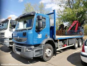 Plateau Renault PORTEUR 6X4 PREMIUM LANDER 430 GRUE FASSI (2246)