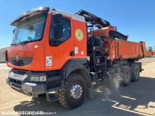 Benne basculante de chantier et de TP Renault KERAX 410.26