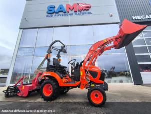 Micro tracteur Kubota BX 231 + Chargeur Kubota et Enfouisseur de pierre LIPCO